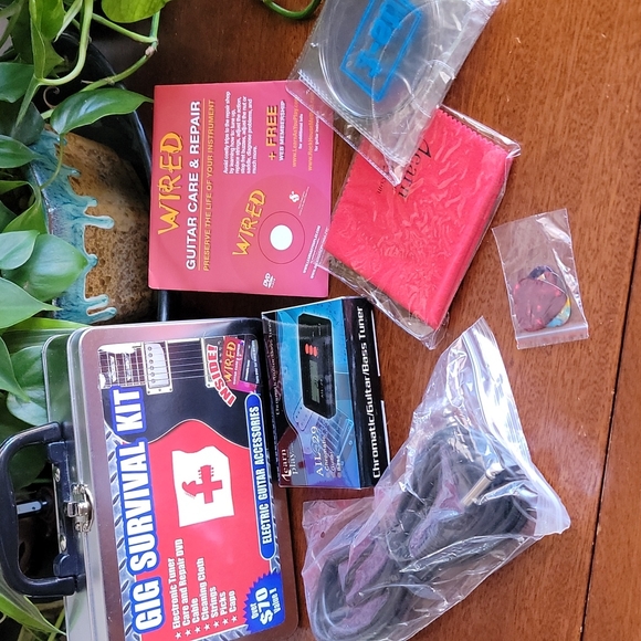 Music Sales Other - Electric Guitar accessories Electronic Tuner Gig Survival Kit picks Cable String